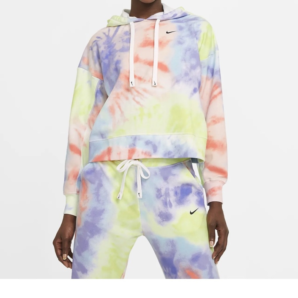 NIKE Dri-FIT Women’s Tie-Dye Pullover Training Hoodie - Size Small